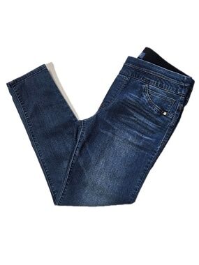 Democracy Jeans Womens 8 Blue Jegging Slim Stretch Denim Medium Wash Slimming